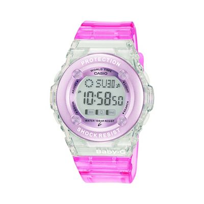Ladies pink 'Baby G' digital watch bg-1302-4er
